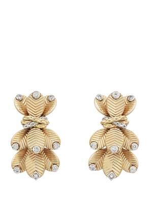 Cartier Yellow Gold And Diamond Grain De Café Earrings
