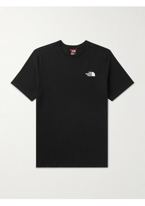 The North Face - Logo-Print Cotton-Jersey T-Shirt - Men - Black - XS