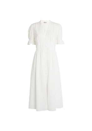 Dvf Diane Von Furstenberg Cotton Button-Down Midi Dress