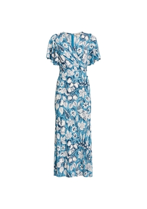 Dvf Diane Von Furstenberg Floral Print Midi Dress