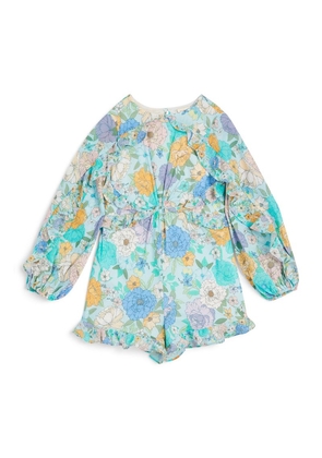 Marlo Floral Azure Playsuit (3-16 Years)
