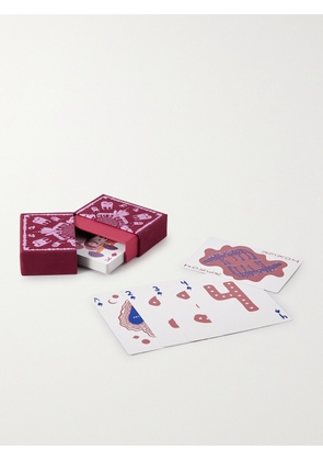 L'Objet - Haas Brothers Jumbo Playing Cards and Velvet Case - Men - Red