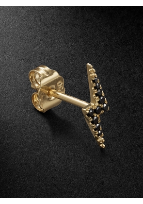 MARIA TASH - Lightning Bolt 11mm Gold Diamond Single Earring - Men - Gold