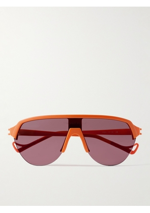 DISTRICT VISION - Nagata Speed Blade Nylon and Titanium Sunglasses - Men - Orange