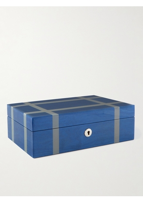 Rapport London - Carnaby Lacquered Cedar Jewellery Box - Men - Blue