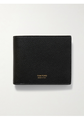 TOM FORD - Full-Grain Leather Bifold Wallet - Men - Black