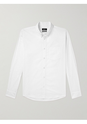 A.P.C. - Edouard Button-Down Collar Cotton Shirt - Men - White - XS