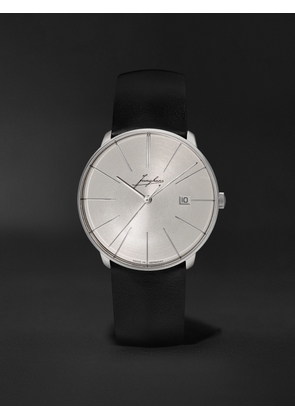 Junghans - Meister Fein Signatur Automatic 39.5mm Stainless Steel and Leather Watch, Ref. No. 27/4355.00 - Men - White