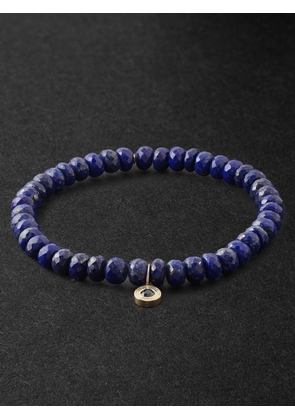 Sydney Evan - Gold, Lapis Lazuli and Sapphire Beaded Bracelet - Men - Blue