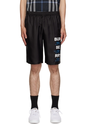 Burberry Black Printed Shorts