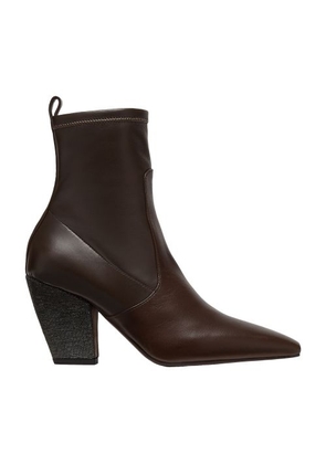 Nappa leather ankle boots