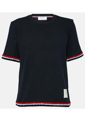 Thom Browne Embroidered cotton T-shirt