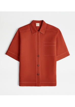Tod's - Shirt in Linen, ORANGE, 38 - Shirts