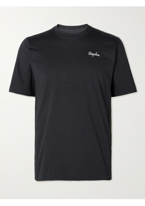 Rapha - Logo-Embroidered Cotton-Jersey T-Shirt - Men - Black - XS