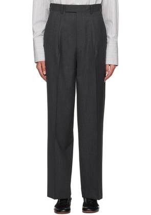 AURALEE Gray Pleated Trousers