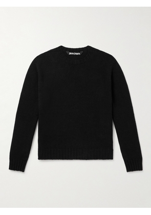 Palm Angels - Logo-Jacquard Wool-Blend Sweater - Men - Black - S