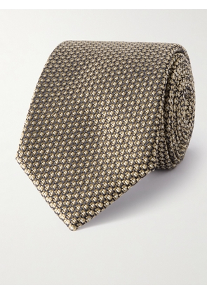 Brioni - 8cm Silk-Jacquard Tie - Men - Gold