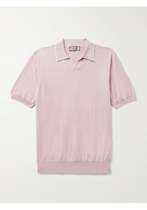 Canali - Cotton Polo Shirt - Men - Pink - IT 46