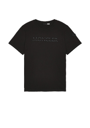 Moncler Short Sleeve T-Shirt in Black - Black. Size S (also in ).