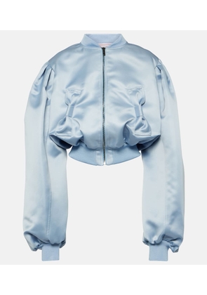 Nina Ricci Bow-detail satin bomber jacket