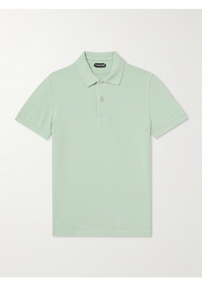 TOM FORD - Cotton-Piqué Polo Shirt - Men - Green - IT 44