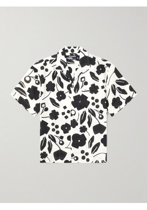 Jacquemus - Camp-Collar Floral-Print Linen Shirt - Men - White - IT 44