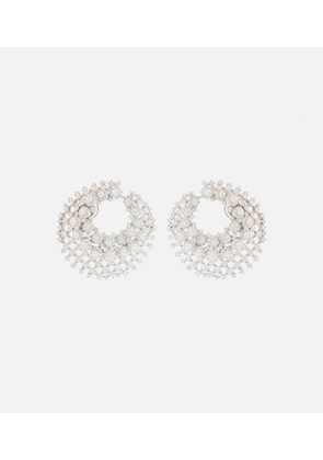 Yeprem 18kt white gold clip-on earrings with diamonds