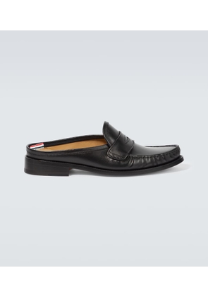 Thom Browne Leather penny loafer mules