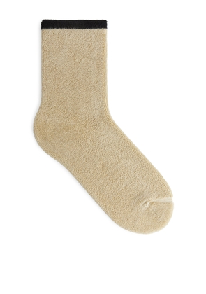 Towelling Socks - White