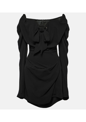 Vivienne Westwood Bow-detail draped minidress