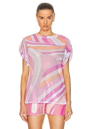 Emilio Pucci Sheer Top in Rosa - Pink. Size S (also in ).