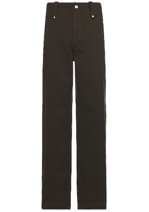 Burberry Slim Trouser in Otter - Charcoal. Size L (also in M, S).