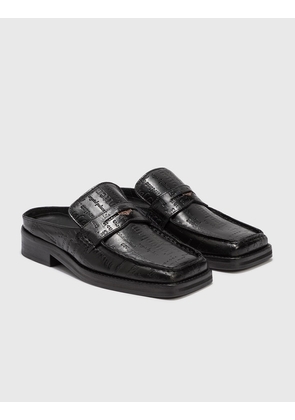 Arches Embossed Text Loafers