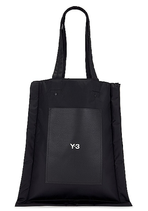 Y-3 Yohji Yamamoto Lux Tote in Black - Black. Size all.