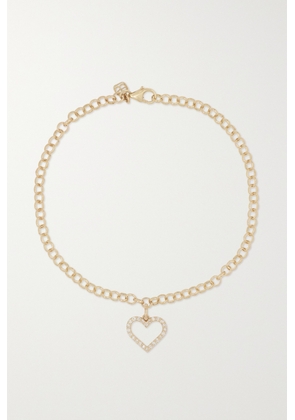 Sydney Evan - Open Heart 14-karat Gold Diamond Bracelet - One size
