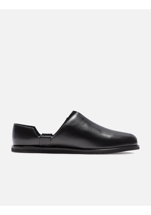 A COLD WAR LEATHER BLACK MIES LOAFER