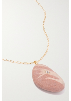 CVC Stones - Blushy 18-karat Gold, Stone And Diamond Necklace - One size