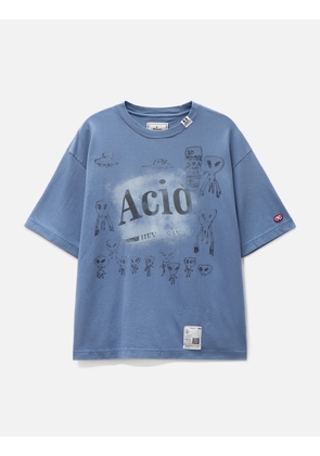 Distressed Acid  Printed T-shirt