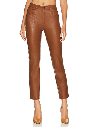 PAIGE Stella Faux Leather Straight in Brown. Size 23, 24, 25, 27, 28, 30, 31, 32, 33, 34.