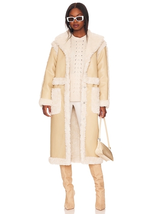 LPA Adriano Coat in Tan. Size L, M, S, XS.