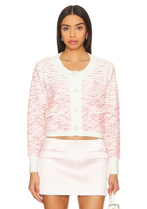 Line & Dot Newport Cardigan in Pink. Size L, S, XS.