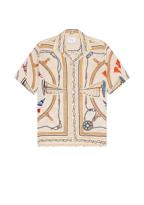 Rhude Rhude Nautica Silk Shirt in Multi. Size S, XL/1X, XS.