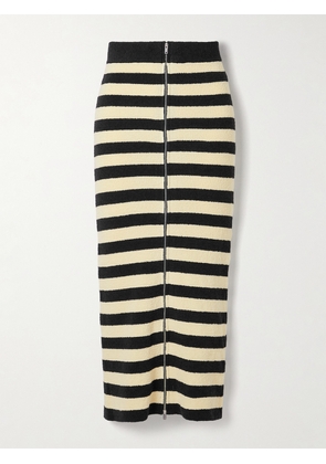 Nanushka - + Net Sustain Nima Striped Organic Cotton-blend Terry Midi Skirt - Multi - xx small,x small,small,medium,large,x large