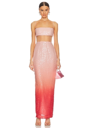 SAU LEE Talia Dress in Pink. Size 00, 10.