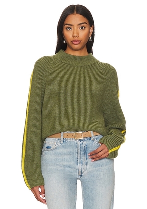 Velvet by Graham & Spencer Teagan Sweater in Olive. Size M, S, XL, XS.