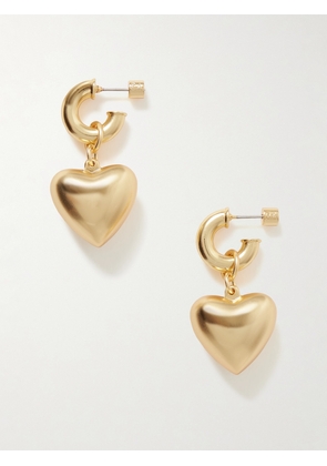 Roxanne Assoulin - Heart & Soul Gold-tone Hoop Earrings - One size