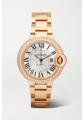 Cartier - Ballon Bleu De Cartier 33mm 18-karat Pink Gold And Diamond Watch - Rose gold - One size