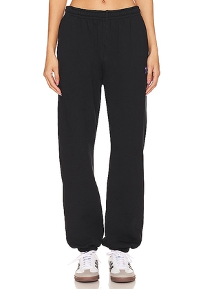 7 Days Active Organic Fitted Sweat Pants in Black. Size M, S, XL, XS.