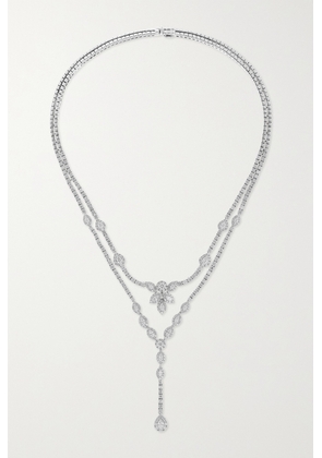 YEPREM - 18-karat White Gold Diamond Necklace - One size