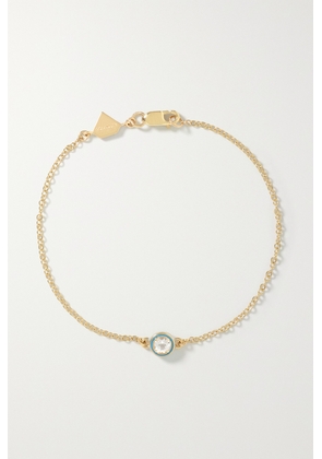 Alison Lou - 14-karat Gold, Enamel And Topaz Bracelet - One size